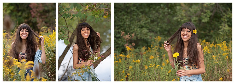 Senior Pictures Field of Wildflowers
