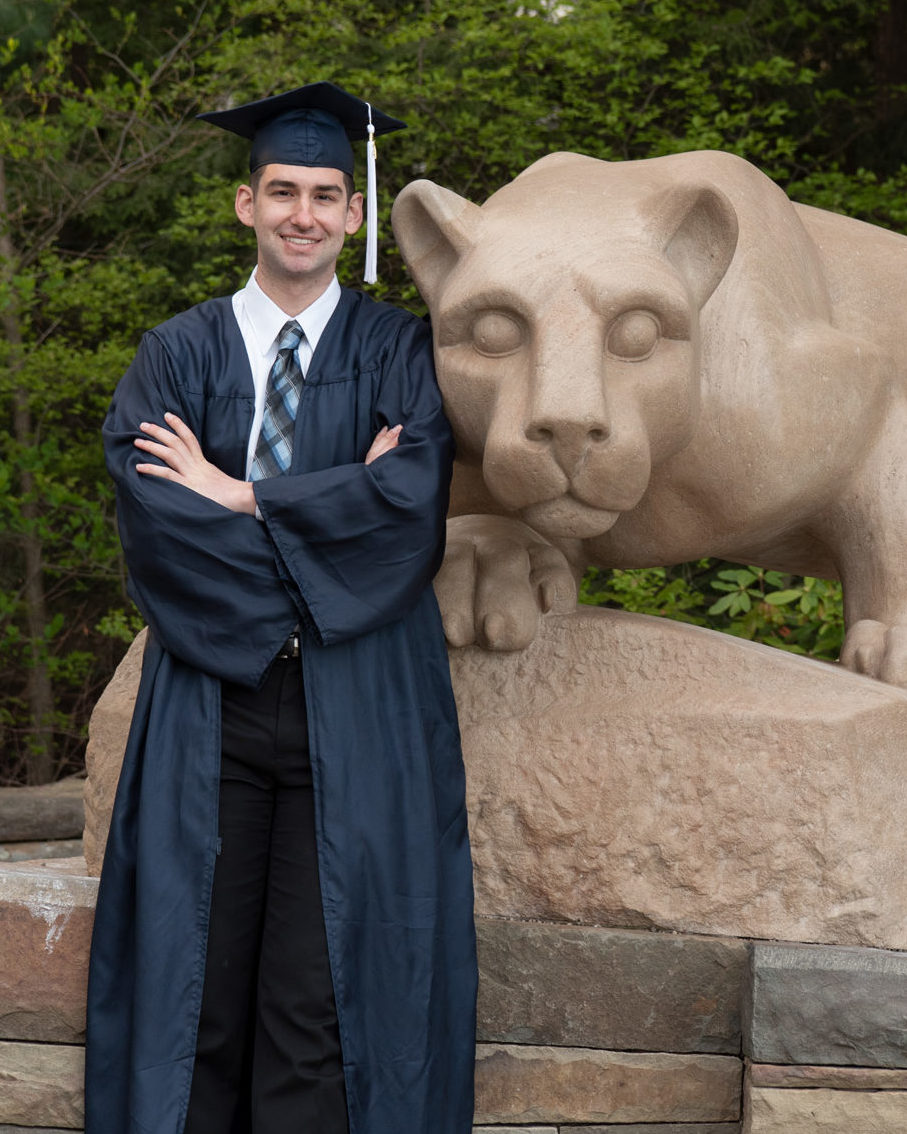 Penn State Graduate with the Nittany Liion